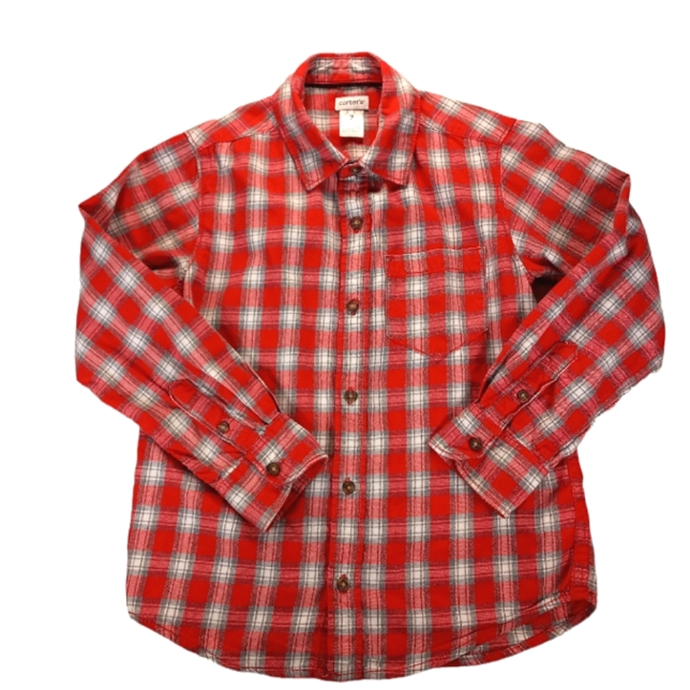 Carter's Shirt Plaid Button-down Boy's Size 7